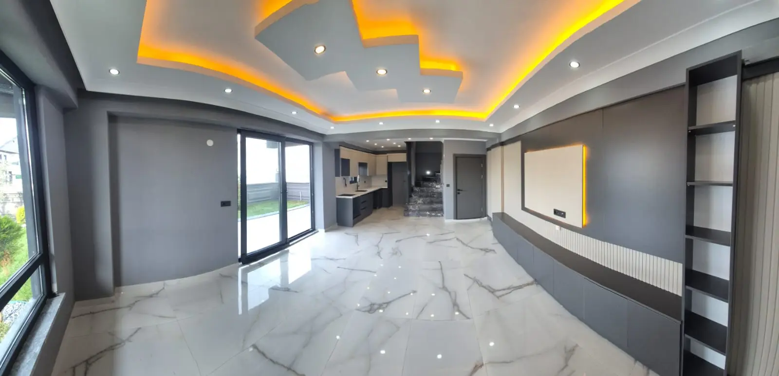 Denize 100m Mesafede, 4+1 Lüks Villa – Ana Yola Cephe